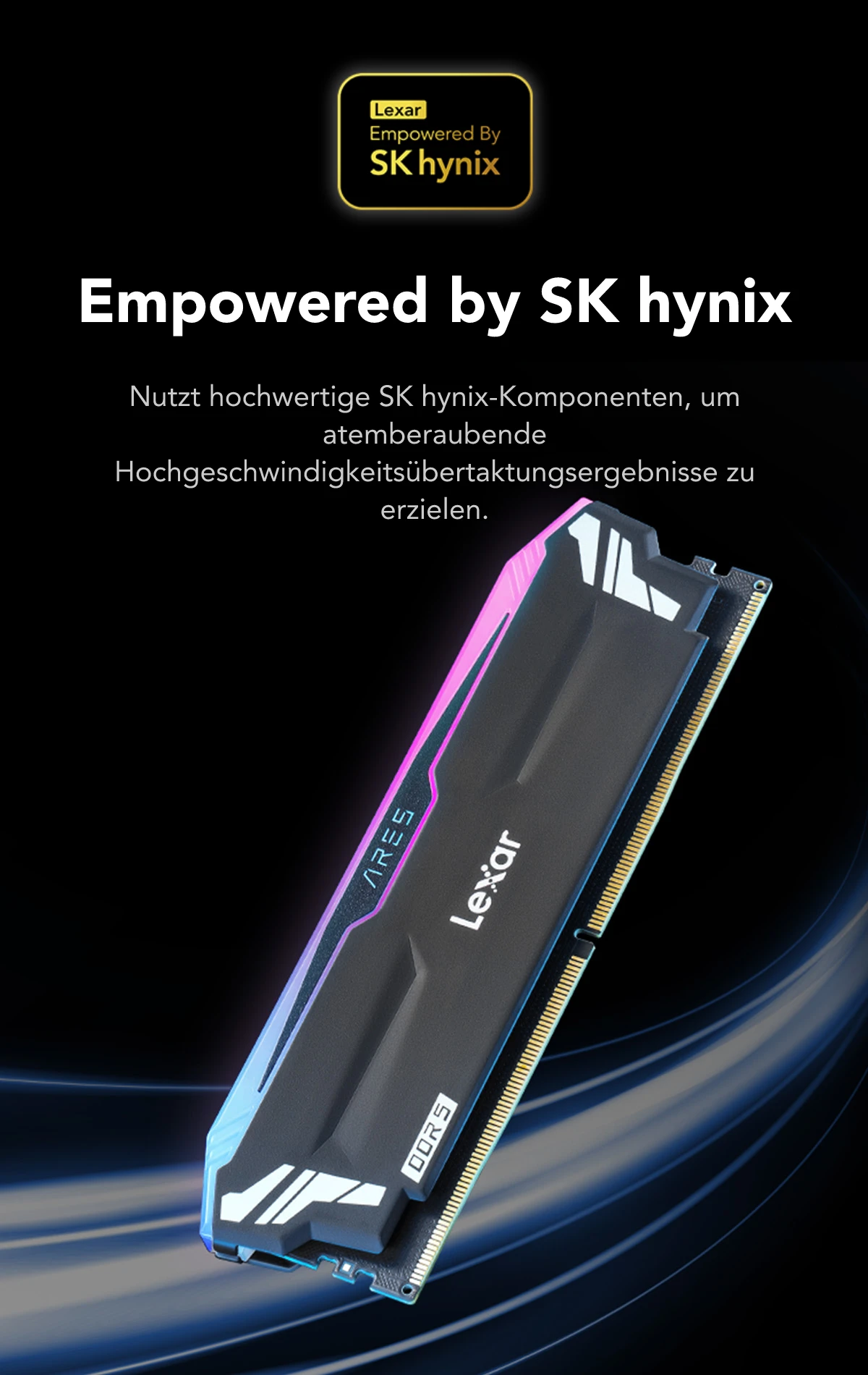 Lexar® ARES RGB DDR5 Desktop Arbeitsspeicher | Lexar Global