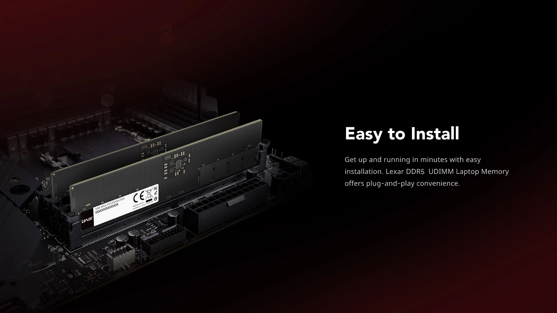 Lexar DDR5 UDIMM Desktop Memory
