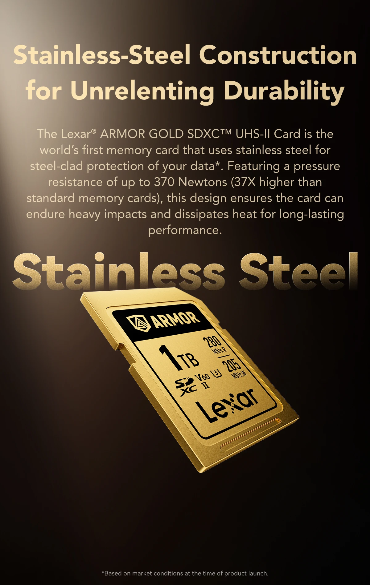 Lexar® ARMOR GOLD SDXC™ UHS-II Card | Lexar Global