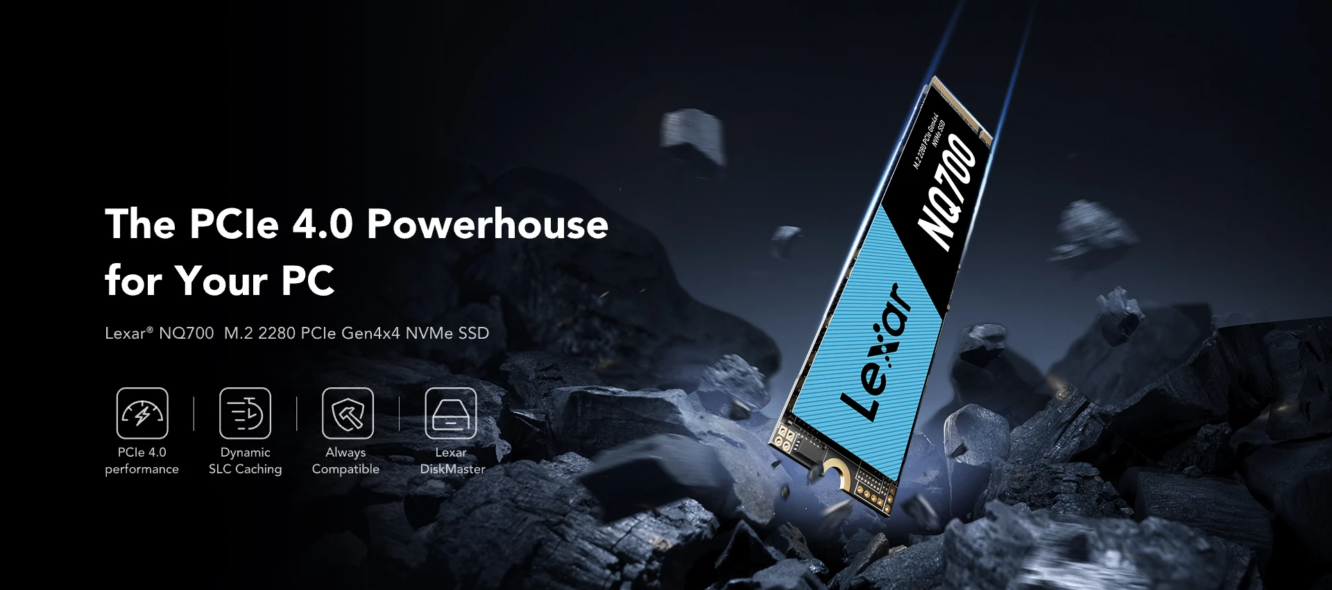 Lexar EQ790 2TB Interne SSD mit Kühlkörper, M.2 2280 PCIe Gen4x4 NVMe SSD, 7000 MB/s Lesen, für Intensive Workloads, PS5 & PC Gaming, Leistungsstarkes internes Solid State Laufwerk Lexar EQ790 2TB Interne SSD mit Kühlkörper, M.2 2280 PCIe Gen4x4 NVMe SSD, 7000 MB/s Lesen, für Intensive Workloads, PS5 & PC Gaming, Leistungsstarkes internes Solid State Laufwerk