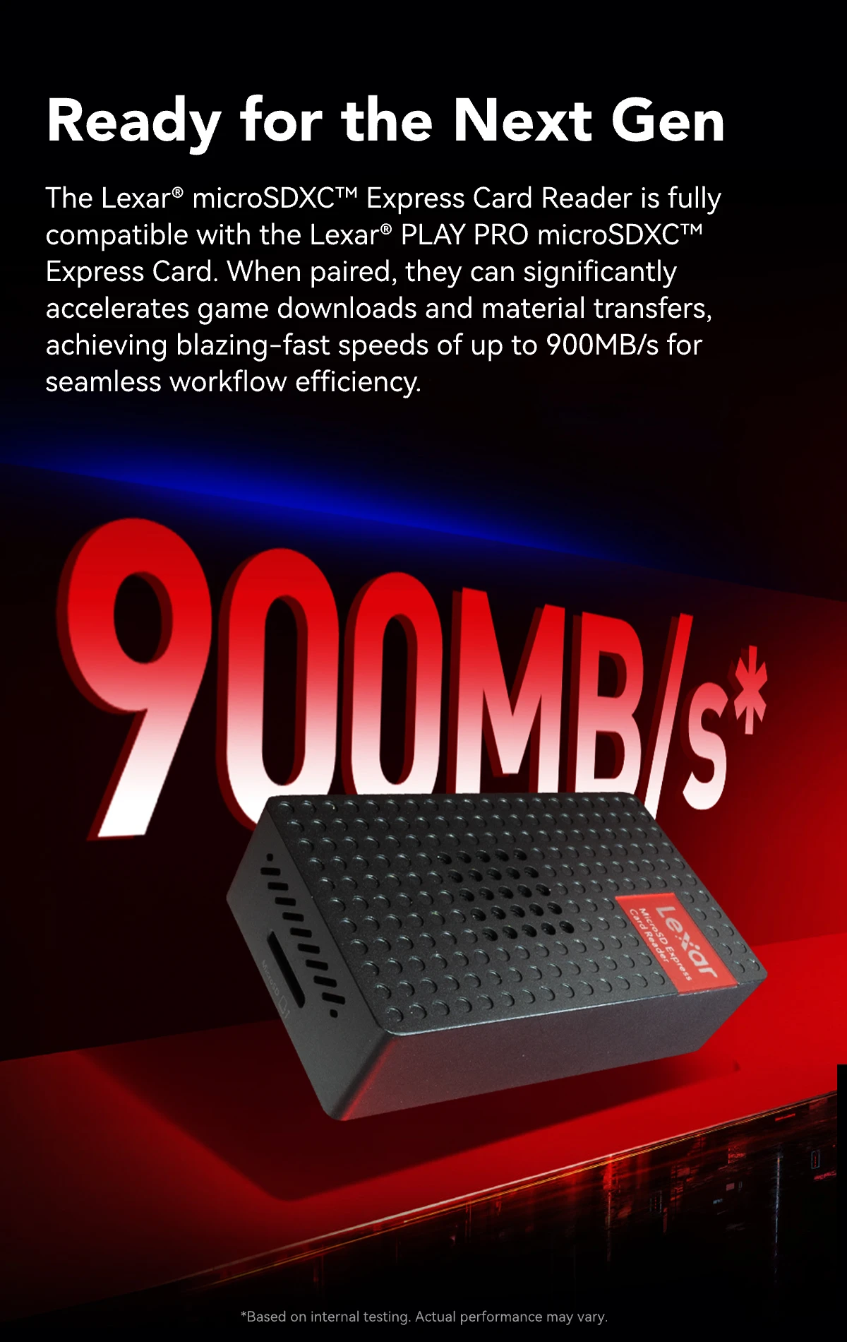Lexar® microSDXC™ Express Card Reader | Lexar レキサー