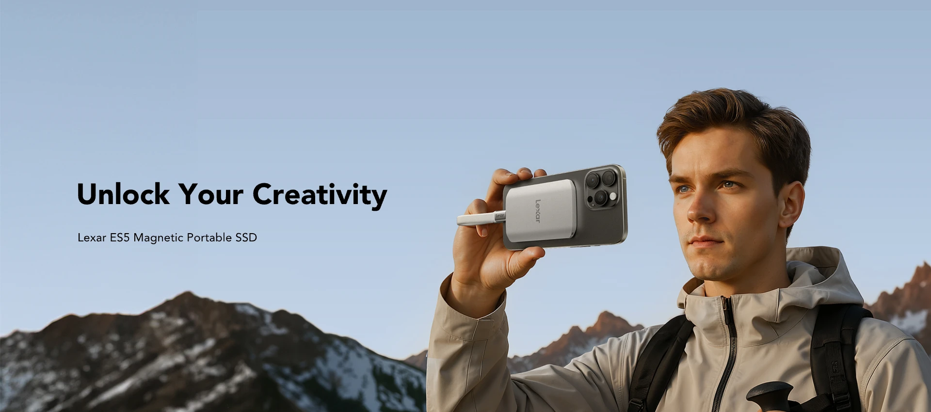 Lexar ES5 Magnetic Portable SSD 1TB Typeshop.pk