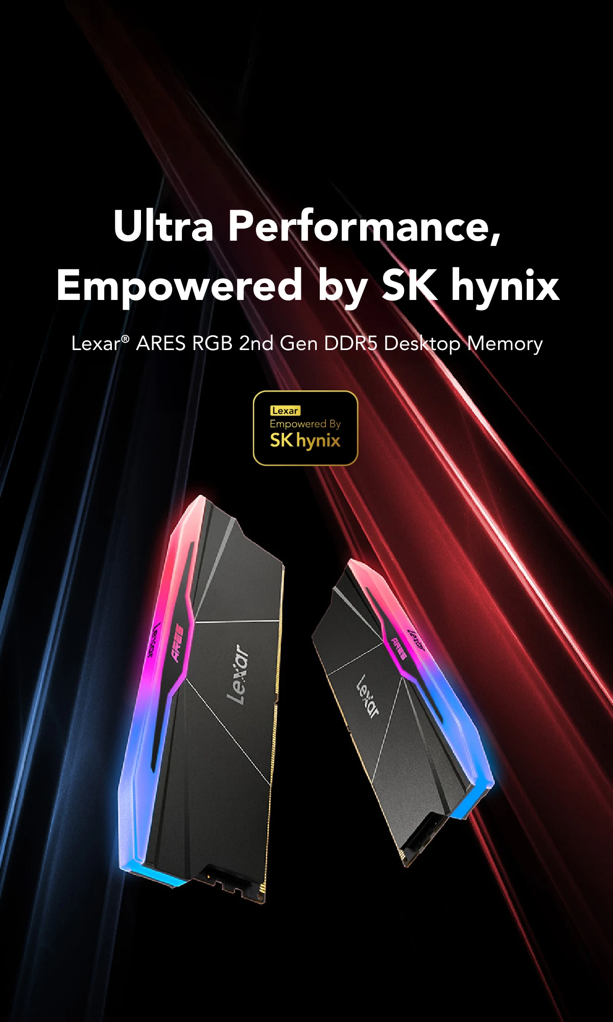 Lexar ARES RGB 2nd Gen DDR5 Desktop Memory | Lexar Global