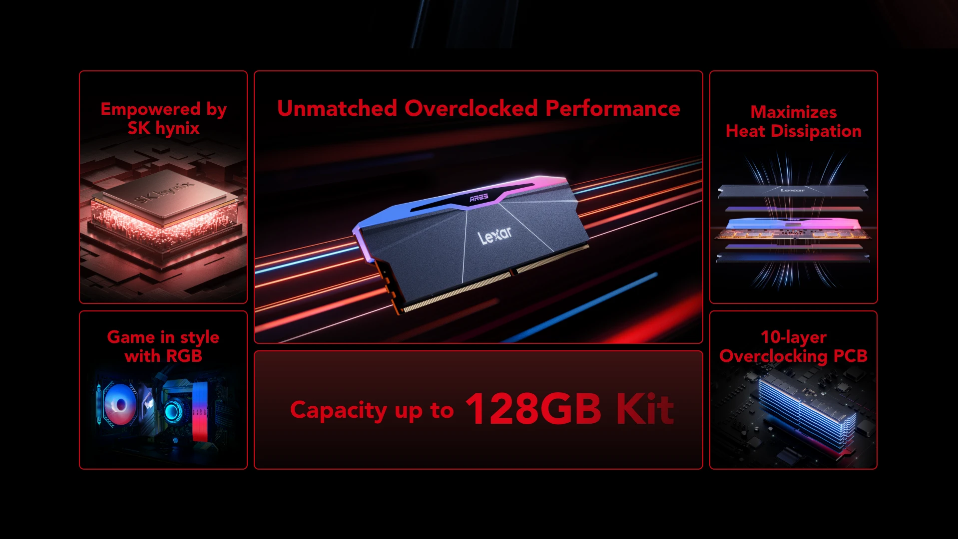Lexar ARES RGB 2nd Gen DDR5 Desktop Memory