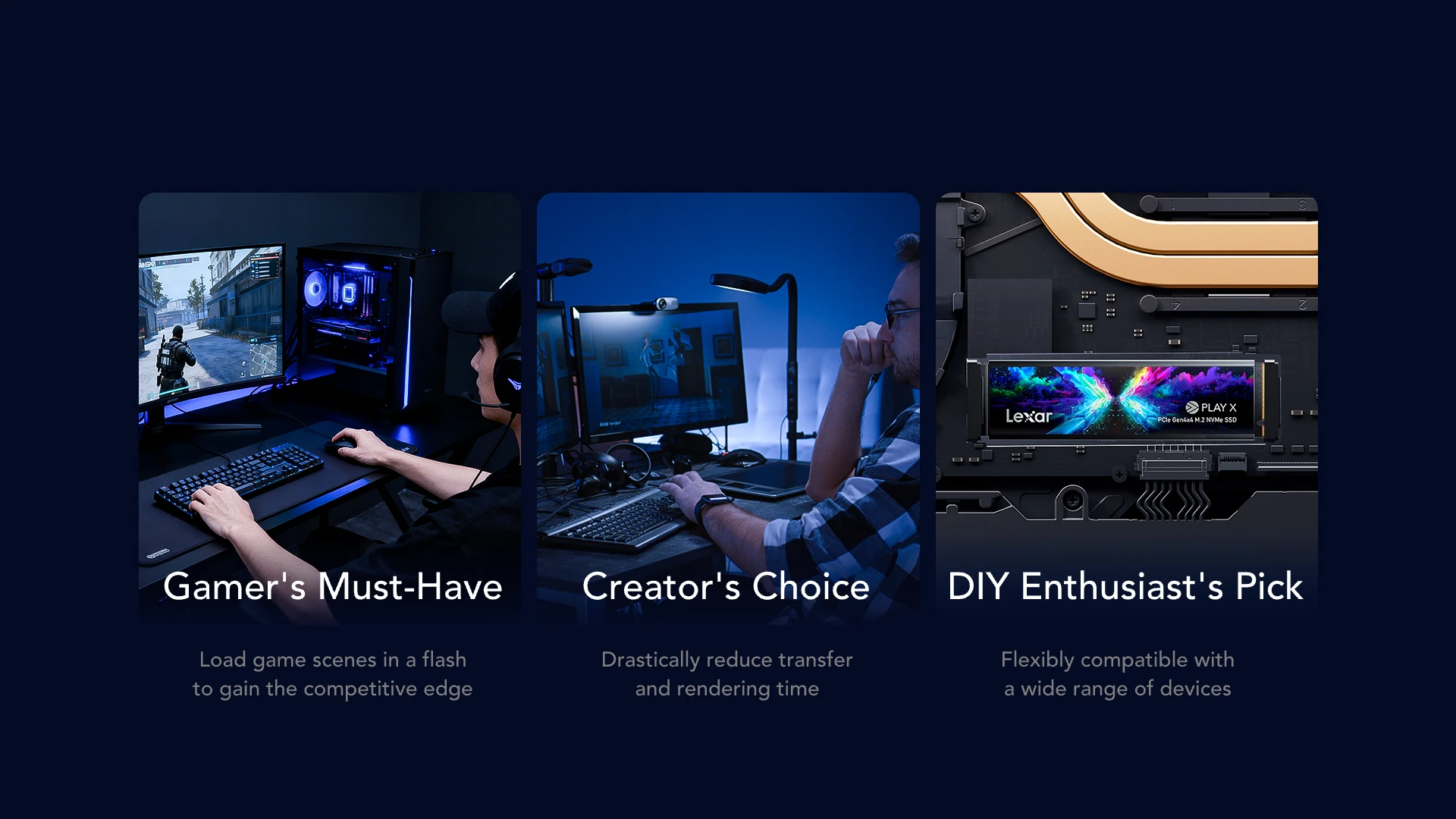 Use cases gaming creator DIY enthusiast