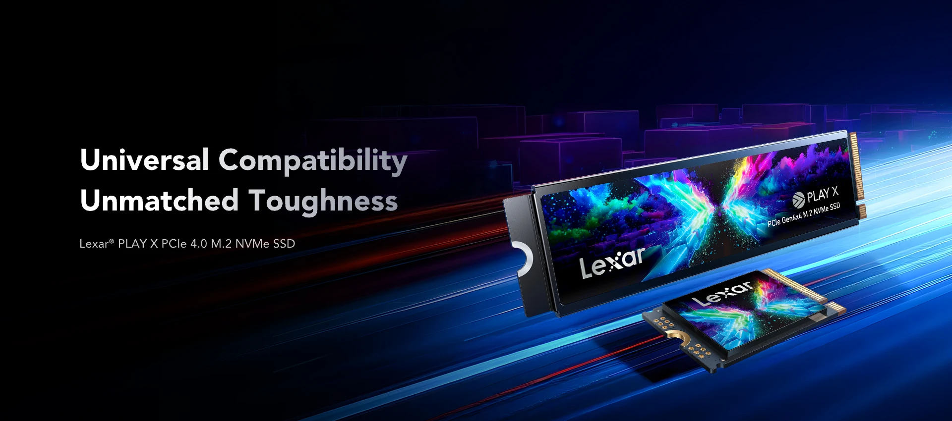 Lexar Play X PCIe Gen 4x4 NVMe SSD hero