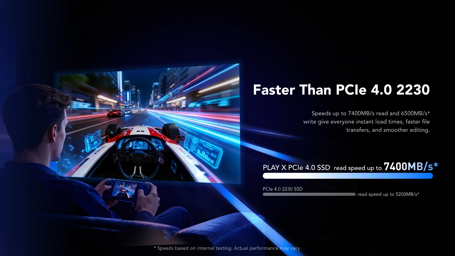 Faster than PCIe 4.0 2230