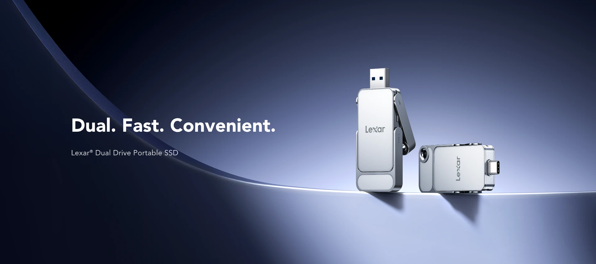 Lexar Dual Drive Portable SSD D70E