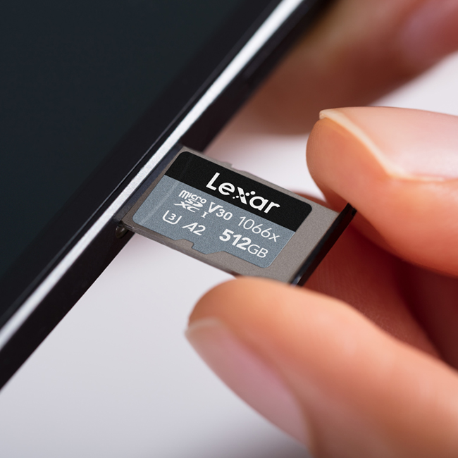 Lexar Professional 1066x microSDXC UHS-I カード SILVER シリーズ