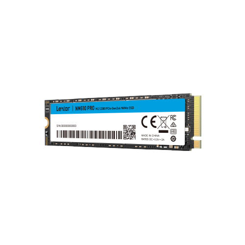Immagine ufficiale del Lexar NM610 PRO, unità SSD interna M.2 2280 PCIe Gen3x4 NVMe